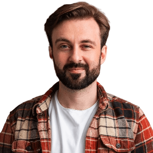 man on brown background CAJRYJG